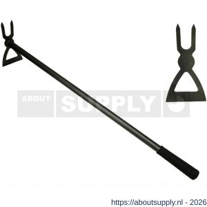 DeWit combi hak nummer 6 lange steel 820x50x120 mm - S29000621 - afbeelding 1