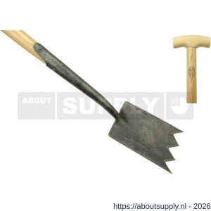 DeWit Shark tine spade met zwanehals essen steel 90 cm - S29000797 - afbeelding 1