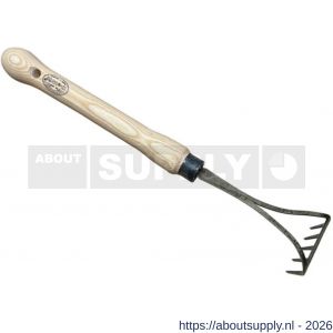 DeWit Bio handhark 5 tands essen knopsteel 25 cm - S29000627 - afbeelding 1
