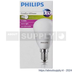 Philips LED kogellamp Corepro LEDluster 5.5 W-40 W E14 P45 827 extra warm wit - Y51270163 - afbeelding 2
