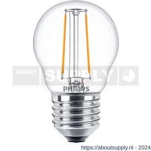 Philips LED kogellamp Classic LEDkogel 2 W-25 W 827 E27 Helder Fil Glas - Y51270240 - afbeelding 1