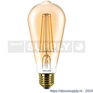 Philips LED gloeidraadlamp Classic LEDbulb Edison 7 W 825 E27 ST64 Gold Fil dim - Y51270209 - afbeelding 1