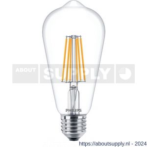 Philips LED gloeidraadlamp Classic LEDbulb Edison 8 W-60 W E27 ST64 dimtone extra warm wit - Y51270212 - afbeelding 1