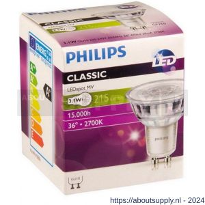 Philips LED spot GU10 Corepro LEDspot Glas 2.7 W-25 W 827 36D extra warm wit - Y51270199 - afbeelding 2