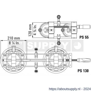 Bessey platenspanner 10-55 mm - S10160476 - afbeelding 3