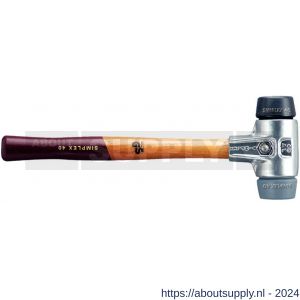 Halder 3123 hamer Simplex aluminium rubber-TPE-Mid 30 mm - S40600283 - afbeelding 1