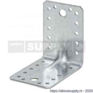 Vormann hoekverbinder met ril 105x105x90 mm verzinkt - S51000123 - afbeelding 1
