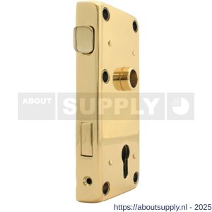 S&B 110201.4 dag en nacht cilinder oplegslot PC 55 mm DIN 81311 C DIN rechts buiten messing gepolijst - S40615095 - afbeelding 1