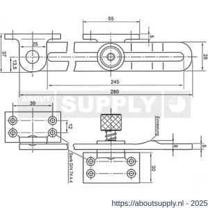 S&B 122065.0 raamuitzetter schaar nummer 2065 RVS 1.4301 - S40615194 - afbeelding 2