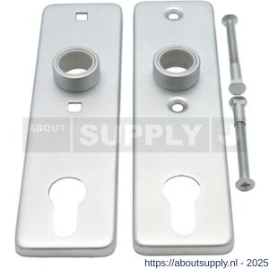 S&B 183012.4 deurschild PZ 165x45 mm afstand 75 mm messing gepolijst - S40615159 - afbeelding 1