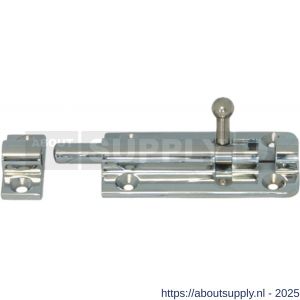 S&B 242103.4 deurgrendel 100x46 mm 10 mm stiftdiameter messing geolijst - S40615135 - afbeelding 1
