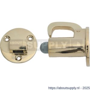 S&B 251201.6 deurvastzetter L=60 mm D=58 mm met tegenplaat messing gepolijst chroom - S40615131 - afbeelding 1