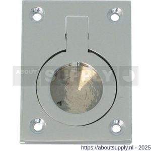 S&B 410035.4 luikring 52x37 mm messing gepolijst - S40615185 - afbeelding 1