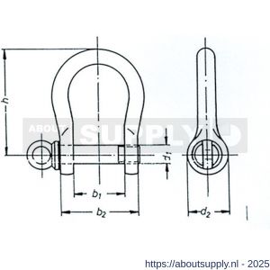 S&B 460360.1 harpsluiting 1/4 inch 6 mm beugeldikte messing gepolijst - S40615241 - afbeelding 2