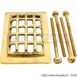 S&B TS-970.4 deurspion luikje 97x73 mm kompleet messing gepolijstl - S40615157 - afbeelding 1
