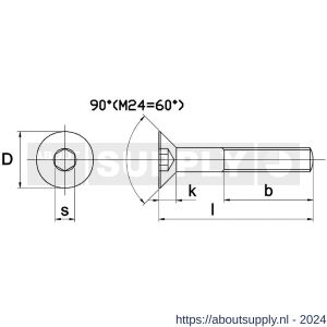 Kobout 37991EV10030 binnenzeskantbout verzonkenkop DIN 7991 10.9 galvanisch verzinkt M10x30 - S50452880 - afbeelding 1