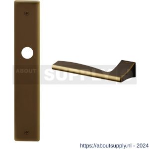 Mandelli1953 1030L Link deurkruk gatdeel linkswijzend op langschild 240x40 mm blind mat brons - S21016143 - afbeelding 1
