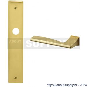 Mandelli1953 1030L Link deurkruk gatdeel linkswijzend op langschild 240x40 mm blind mat messing - S21015415 - afbeelding 1