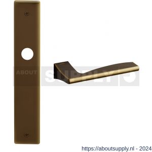 Mandelli1953 1030R Link deurkruk gatdeel rechtswijzend op langschild 240x40 mm blind mat brons - S21016261 - afbeelding 1