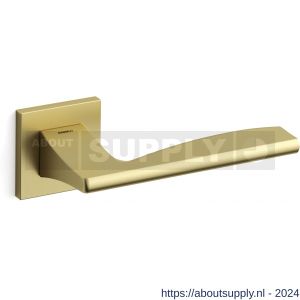 Mandelli1953 1031 Link deurkruk op rozet 50x50x6 mm mat messing - S21009027 - afbeelding 1