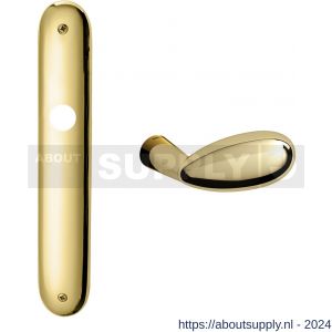 Mandelli1953 1090 BB72 Led deurkruk op langschild 238x40 mm BB72 messing gepolijst - S21014945 - afbeelding 1