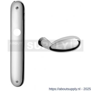 Mandelli1953 1090R BB72 Led deurkruk gatdeel op langschild 238x40 mm BB72 rechtswijzend chroom - S21015927 - afbeelding 1