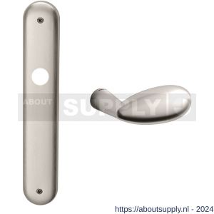 Mandelli1953 1090R PC55 Led deurkruk gatdeel rechtswijzend op langschild 238x40 mm PC55 mat nikkel - S21016373 - afbeelding 1