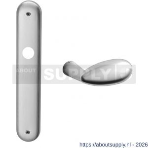 Mandelli1953 1090R PC72 Led deurkruk gatdeel op langschild 238x40 mm PC72 rechtswijzend mat chroom - S21016096 - afbeelding 1