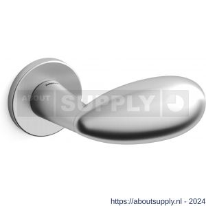 Mandelli1953 1091R Led deurkruk gatdeel op rozet 51x6 mm rechtswijzend mat chroom - S21009643 - afbeelding 1