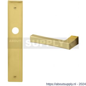 Mandelli1953 1160L Telis deurkruk gatdeel linkswijzend op langschild 240x40 mm blind mat messing - S21015443 - afbeelding 1