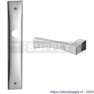 Mandelli1953 1170L PC55 Life deurkruk gatdeel linkswijzend op langschild 240x40 mm PC55 chroom-mat chroom - S21012109 - afbeelding 1