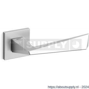 Mandelli1953 1251L Piramid deurkruk gatdeel op rozet 50x50x6 mm linkswijzend mat chroom - S21009682 - afbeelding 1