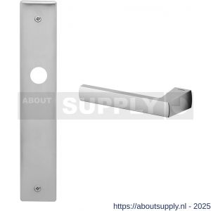 Mandelli1953 1290L BB72 Fan deurkruk gatdeel op langschild 240x40 mm BB72 linkswijzend mat chroom - S21016031 - afbeelding 1