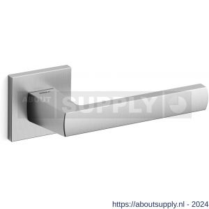 Mandelli1953 1291R Fan deurkruk gatdeel op rozet 50x50x6 mm rechtswijzend mat chroom - S21009691 - afbeelding 1