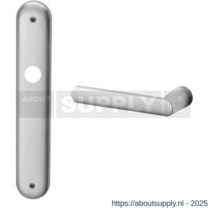 Mandelli1953 1300L BB72 Zante deurkruk gatdeel linkswijzend op langschild 238x40 mm BB72 mat chroom - S21016129 - afbeelding 1