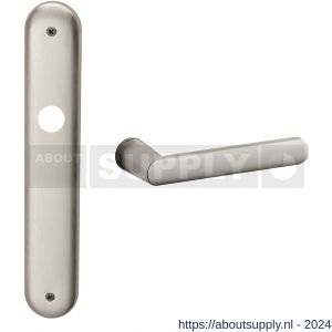 Mandelli1953 1300R Zante deurkruk gatdeel rechtswijzend op langschild 238x40 mm blind mat nikkel - S21016440 - afbeelding 1