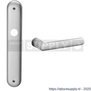Mandelli1953 1300R PC92 Zante deurkruk gatdeel rechtswijzend op langschild 238x40 mm PC92 mat chroom - S21016140 - afbeelding 1