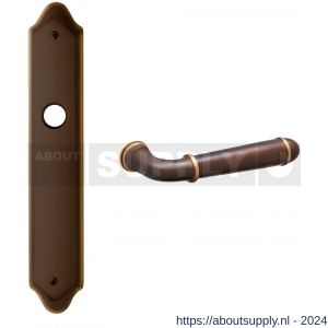 Mandelli1953 1340 BB56 Hartu deurkruk op langschild 260x47 mm BB56 mat brons - S21014564 - afbeelding 1