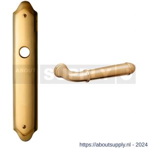 Mandelli1953 1340 Hartu deurkruk op langschild 260x47 mm blind messing gepolijst - S21014915 - afbeelding 1