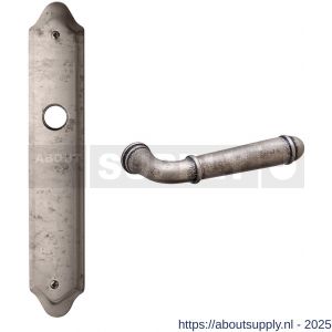 Mandelli1953 1340R PC92 Hartu deurkruk gatdeel op langschild 260x47 mm PC92 rechtswijzend antiek chroom - S21015819 - afbeelding 1