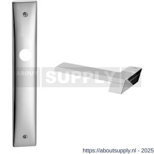 Mandelli1953 1370L blind Jet deurkruk gatdeel op langschild 240x40 mm blind linkswijzend chroom - S21015876 - afbeelding 1