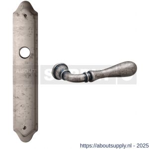 Mandelli1953 1420R blind Gou deurkruk gatdeel op langschild 260x47 mm blind rechtswijzend antiek chroom - S21015799 - afbeelding 1