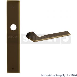 Mandelli1953 1460 Kiri deurkruk op langschild 240x40 mm blind mat brons - S21014574 - afbeelding 1