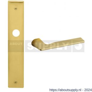 Mandelli1953 1460 Kiri deurkruk op langschild 240x40 mm blind mat messing - S21014806 - afbeelding 1