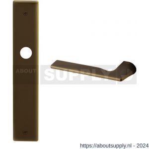 Mandelli1953 1460L Kiri deurkruk gatdeel linkswijzend op langschild 240x40 mm blind mat brons - S21016145 - afbeelding 1
