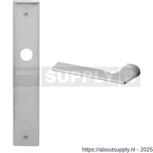Mandelli1953 1460L BB56 Kiri deurkruk gatdeel op langschild 240x40 mm BB56 linkswijzend mat chroom - S21016072 - afbeelding 1