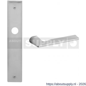 Mandelli1953 1460R BB56 Kiri deurkruk gatdeel op langschild 240x40 mm BB56 rechtswijzend mat chroom - S21016079 - afbeelding 1