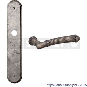 Mandelli1953 1510R blind Aurora deurkruk gatdeel op langschild 259x48 mm blind rechtswijzend antiek chroom - S21015785 - afbeelding 1