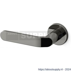 Mandelli1953 1611L Callas deurkruk gatdeel op rozet 51x6 mm linkswijzend glanzend zwart - S21009742 - afbeelding 1