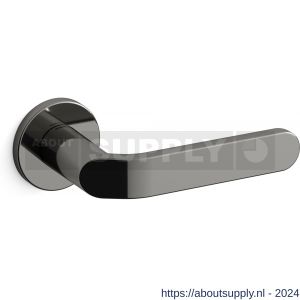 Mandelli1953 1611R Callas deurkruk gatdeel op rozet 51x6 mm rechtswijzend glanzend zwart - S21009743 - afbeelding 1